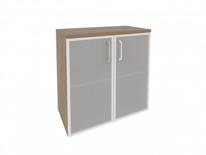 Офисная мебель ONIX O.ST-3.2R Шкаф низкий широкий (2 низких фасада стекло в раме)