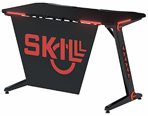 Компьютерный стол "SKILL" CTG 1260 МДФ черный